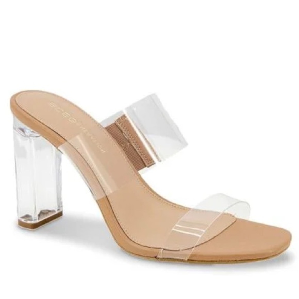 BCBG Georgie Clear Sandals - Picture 2 of 3